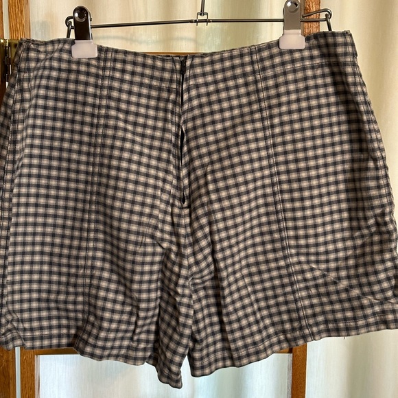 Aeropostale Skort Blue Plaid Front Pockets Cotton size 14 - Picture 2 of 5